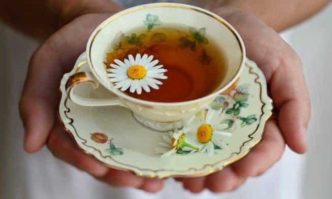 té con manzanilla