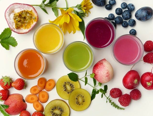 jugos de frutas y verduras