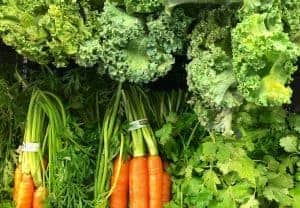 Zanahorias, lechugas, hierbas