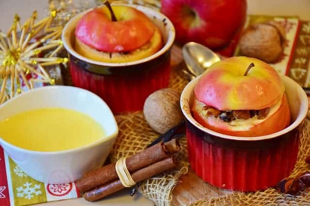 manzanas asadas