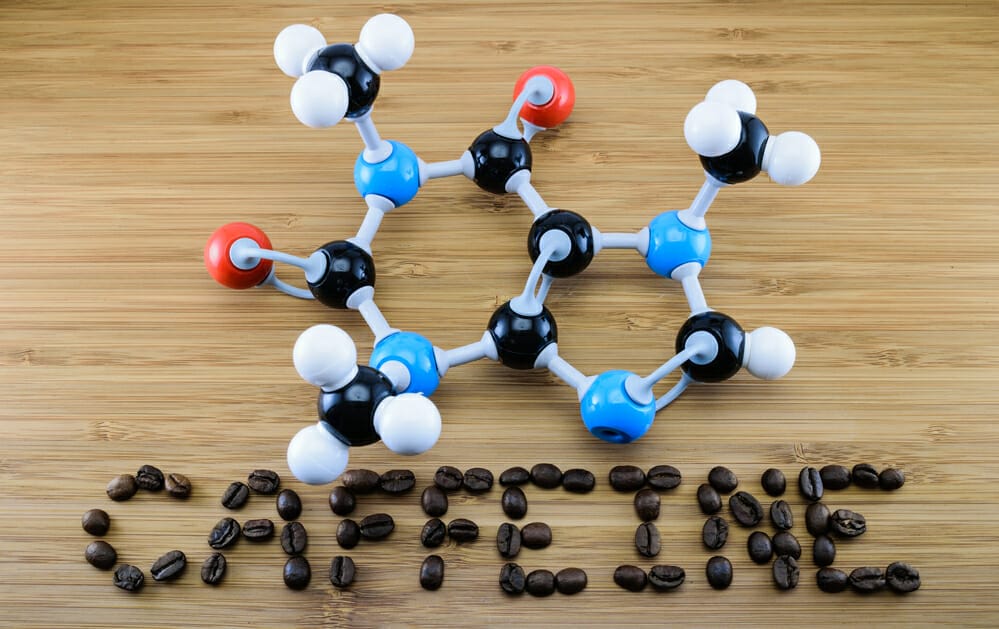 estructura molecular de la cafeína