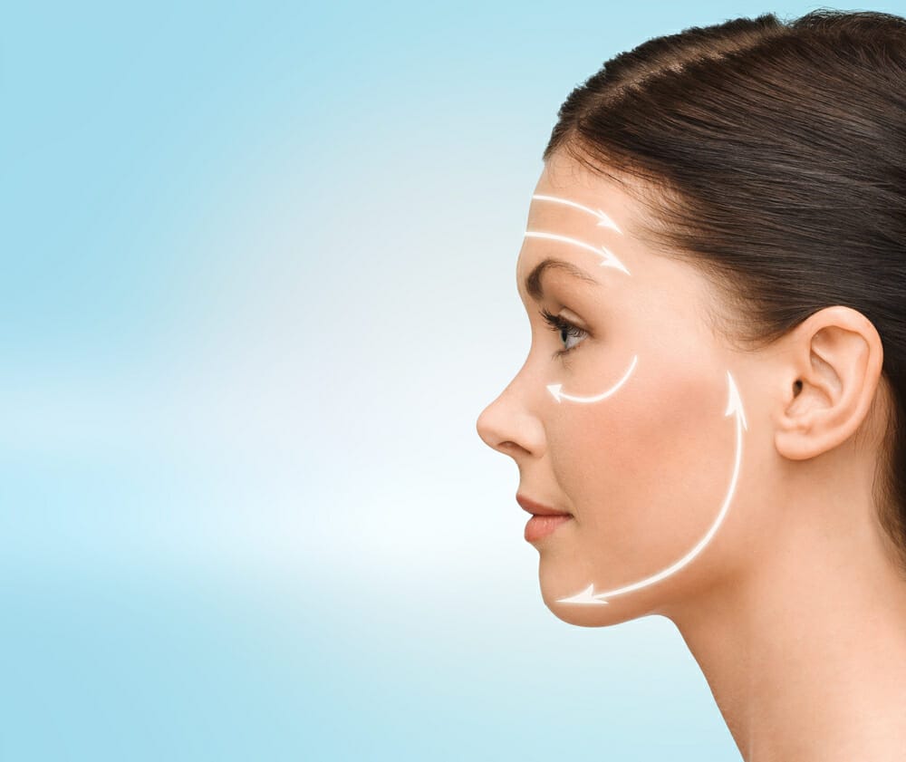 el rostro de la mujer