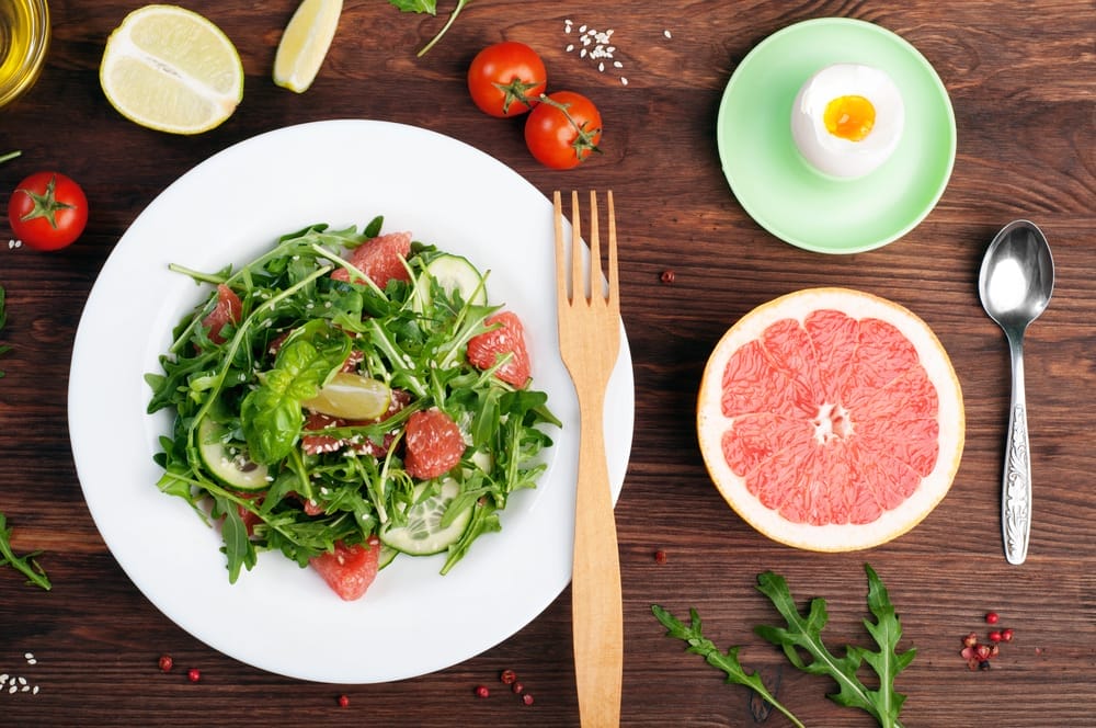 Una comida en una dieta hipocalórica